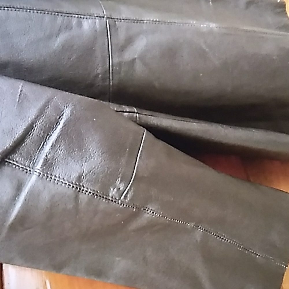 βοΈ Dialogue 100% Leather Jacket Coat 1X Washable NWOT - Picture 9 of 16